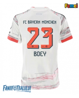 Bayern Munich Sacha Boey #23 Tricou Fotbal Replică 2025-26 Femei Deplasare